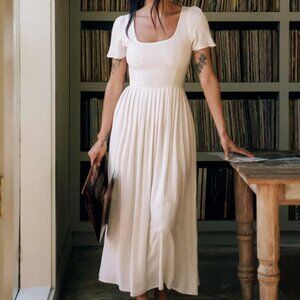 NWT christy dawn scarlet dress in eggshell size large